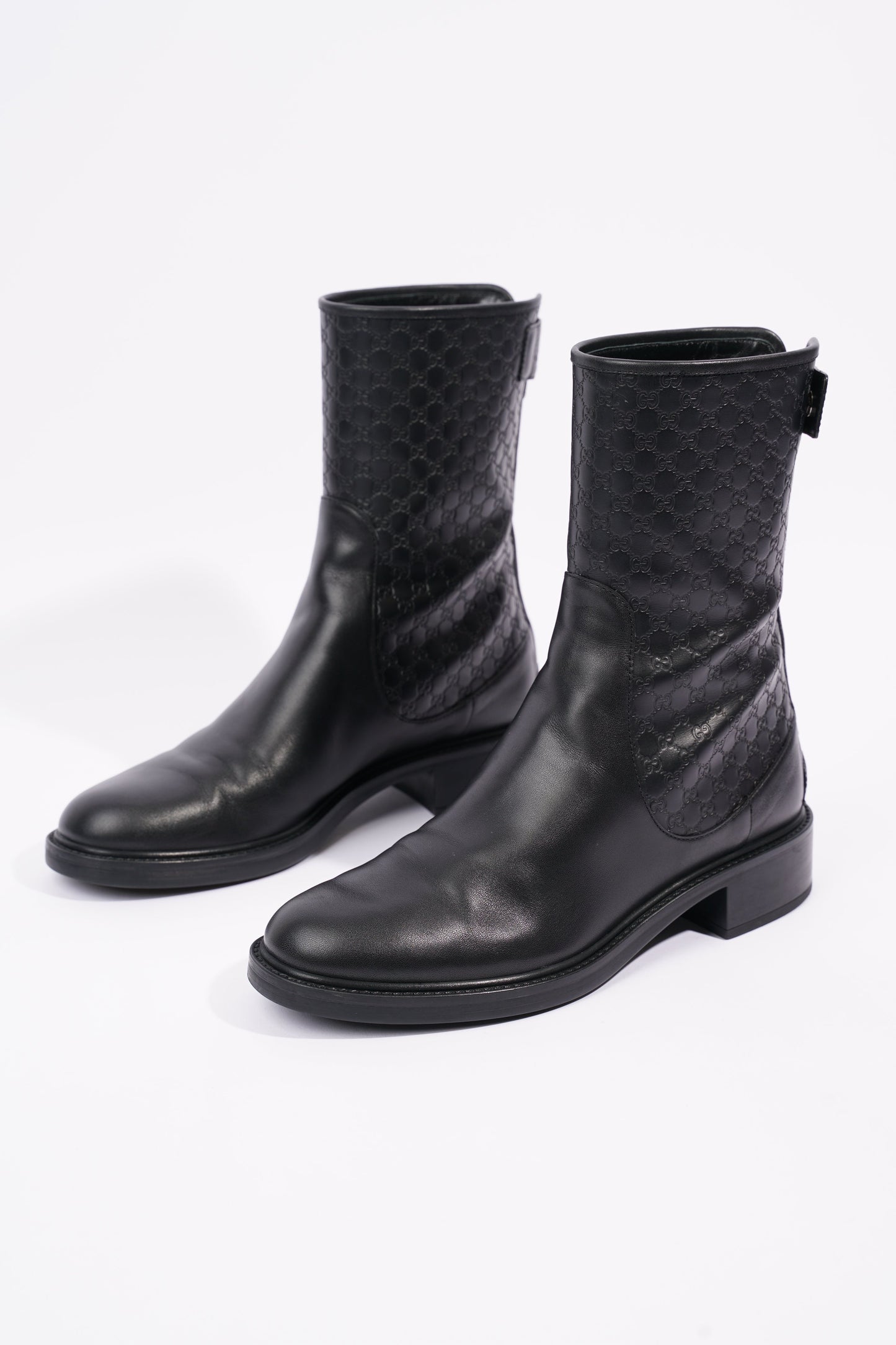 Gucci Womens Microguccissima Boot Black EU 38.5 / UK 5.5