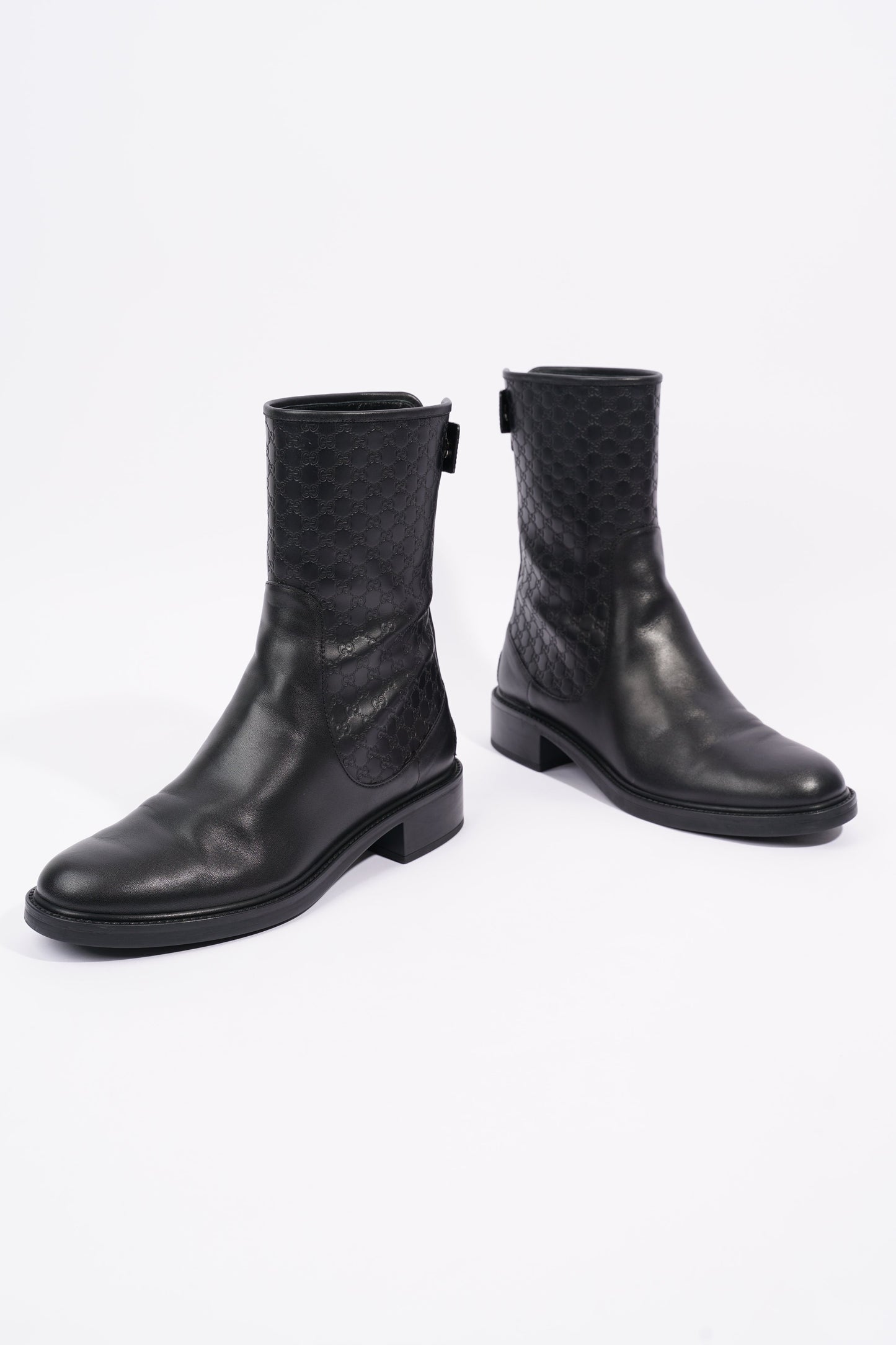 Gucci Womens Microguccissima Boot Black EU 38.5 / UK 5.5
