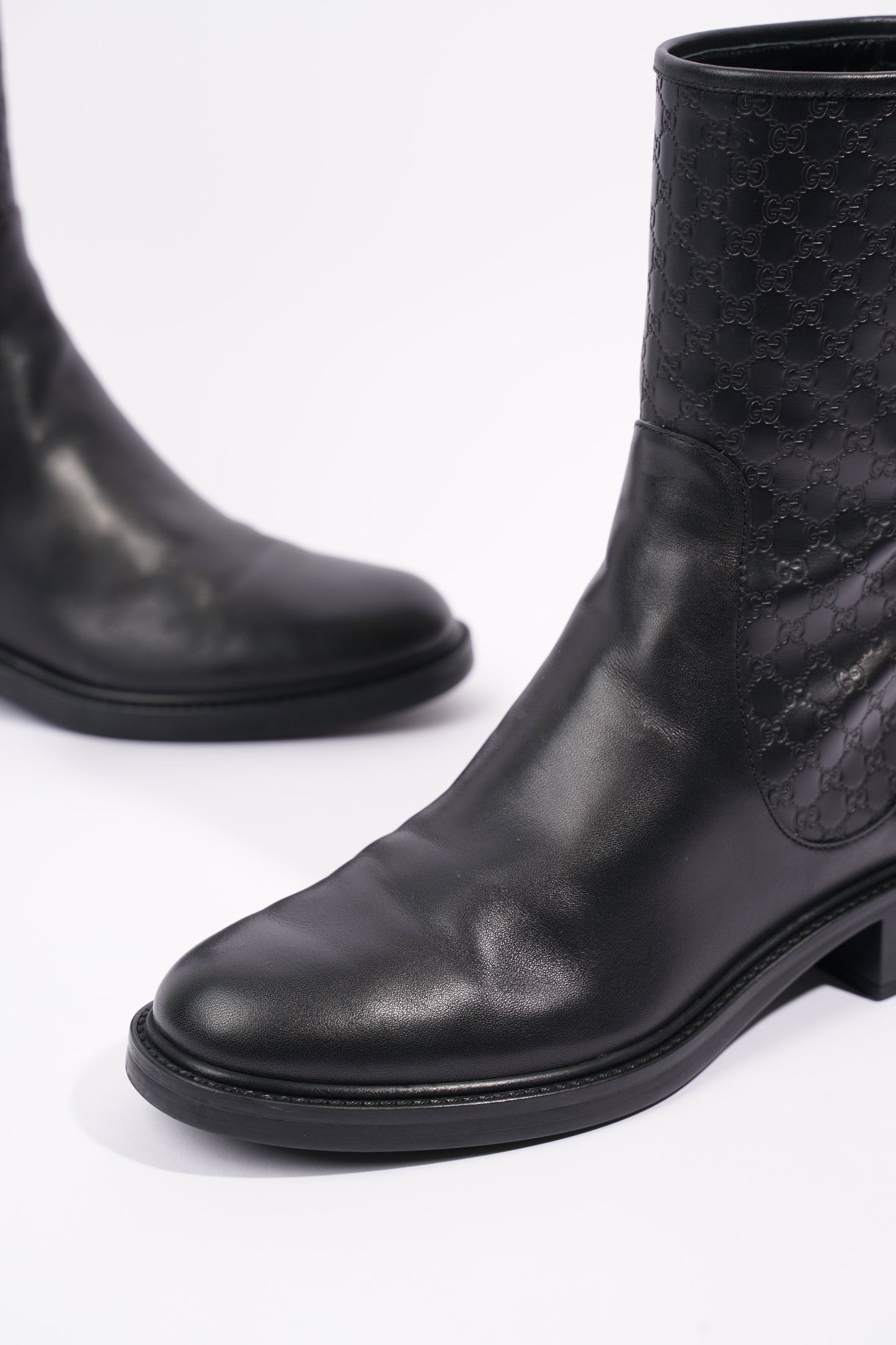 Gucci Womens Microguccissima Boot Black EU 38.5 / UK 5.5
