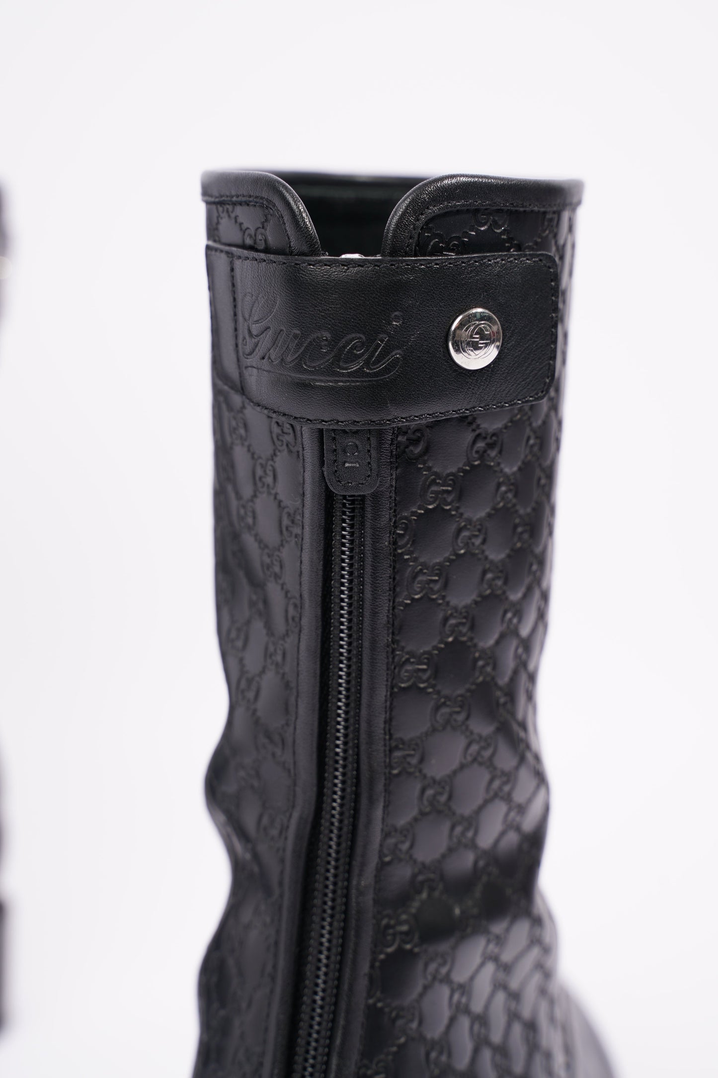 Gucci Womens Microguccissima Boot Black EU 38.5 / UK 5.5