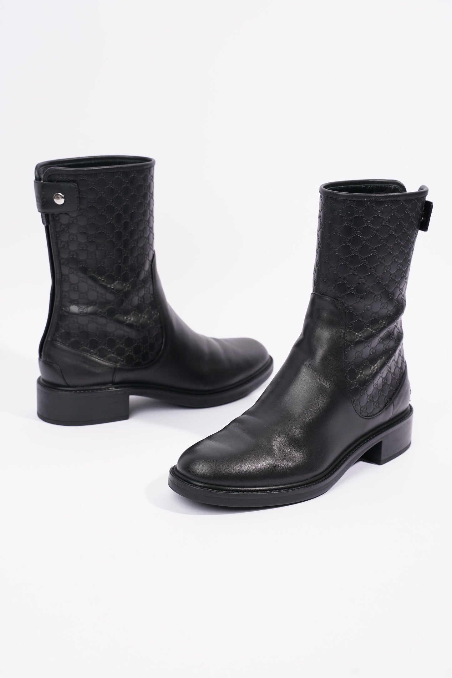 Gucci Womens Microguccissima Boot Black EU 38.5 / UK 5.5