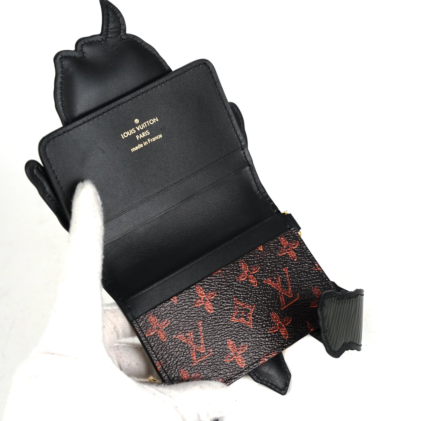 Louis Vuitton Epi Dog Card Holder Black
