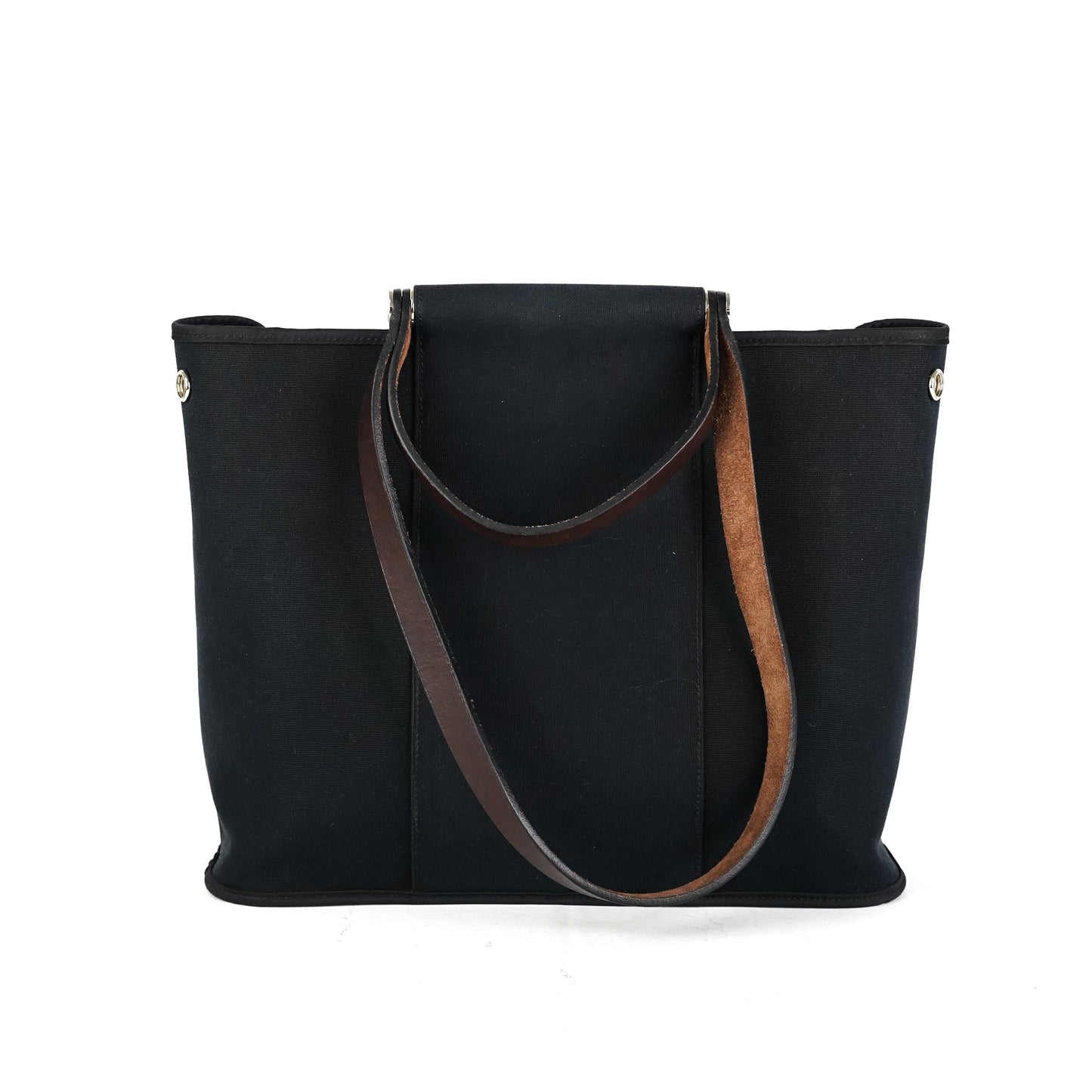 Hermes Canvas Bag Black - M Stamp