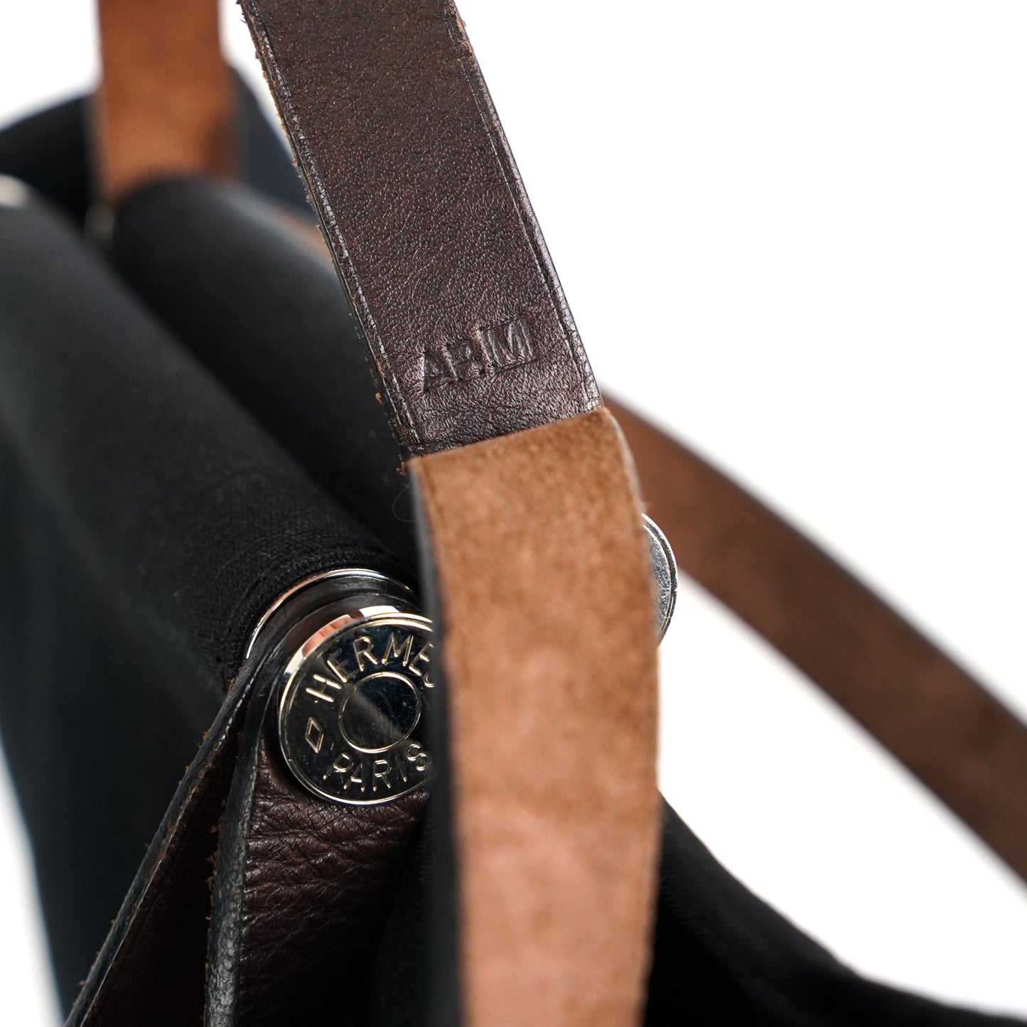 Hermes Canvas Bag Black - M Stamp