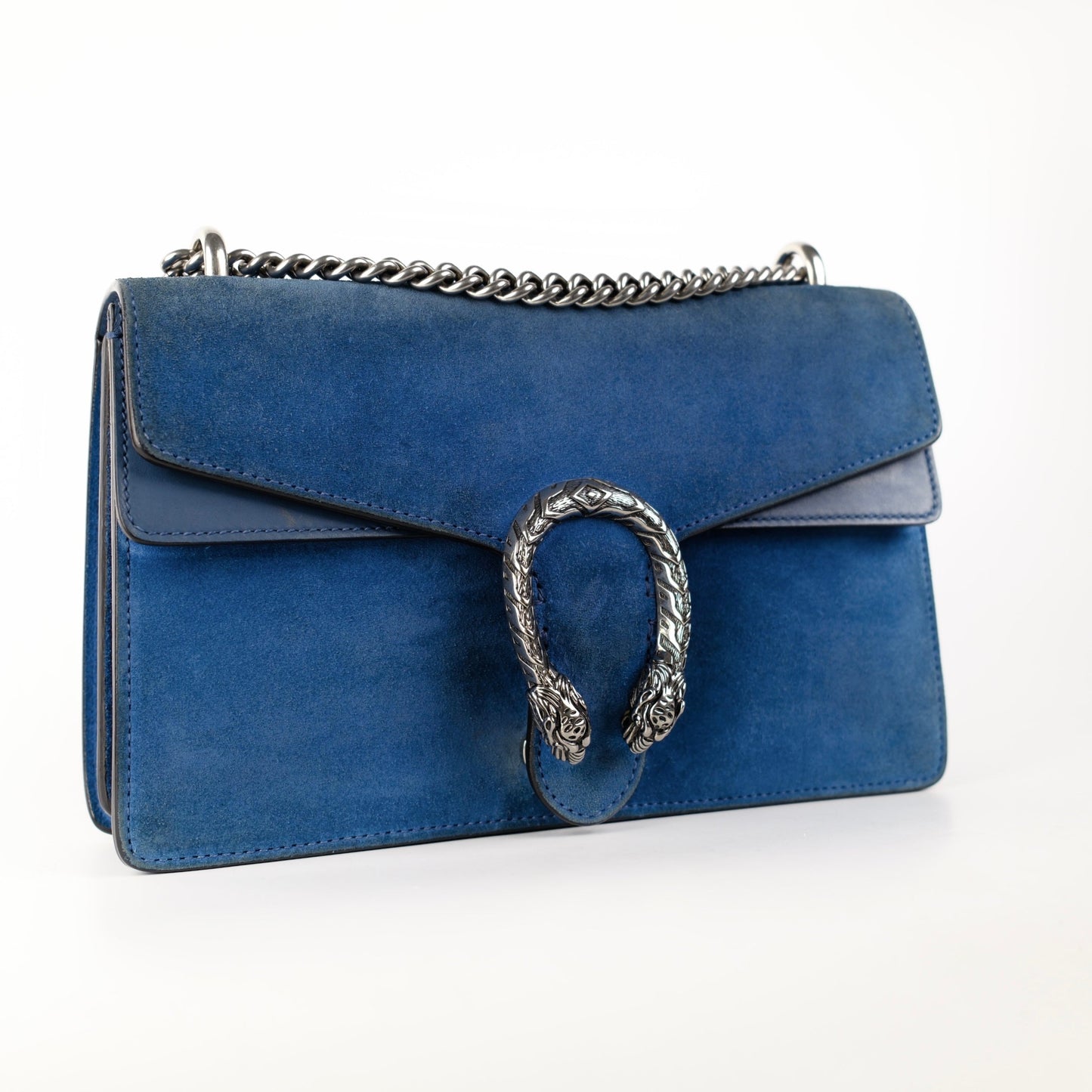 Gucci Small Dionysus Blue Suede