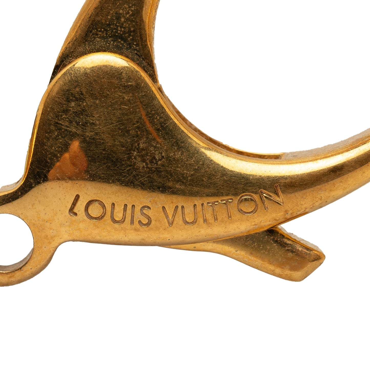 Gold Louis Vuitton Porte Cles Chaine Grelots Bag Charm Key Chain
