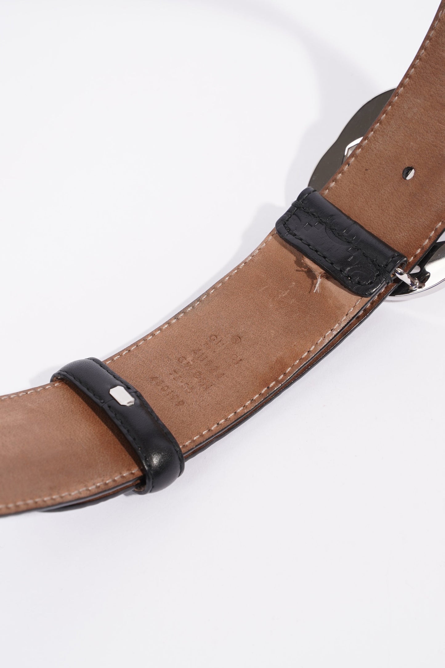 Gucci Signature Leather Belt Black GG Supreme Leather 75cm 30"