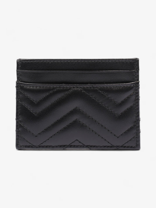 Gucci GG Marmont Card Holder Black Matelasse Leather