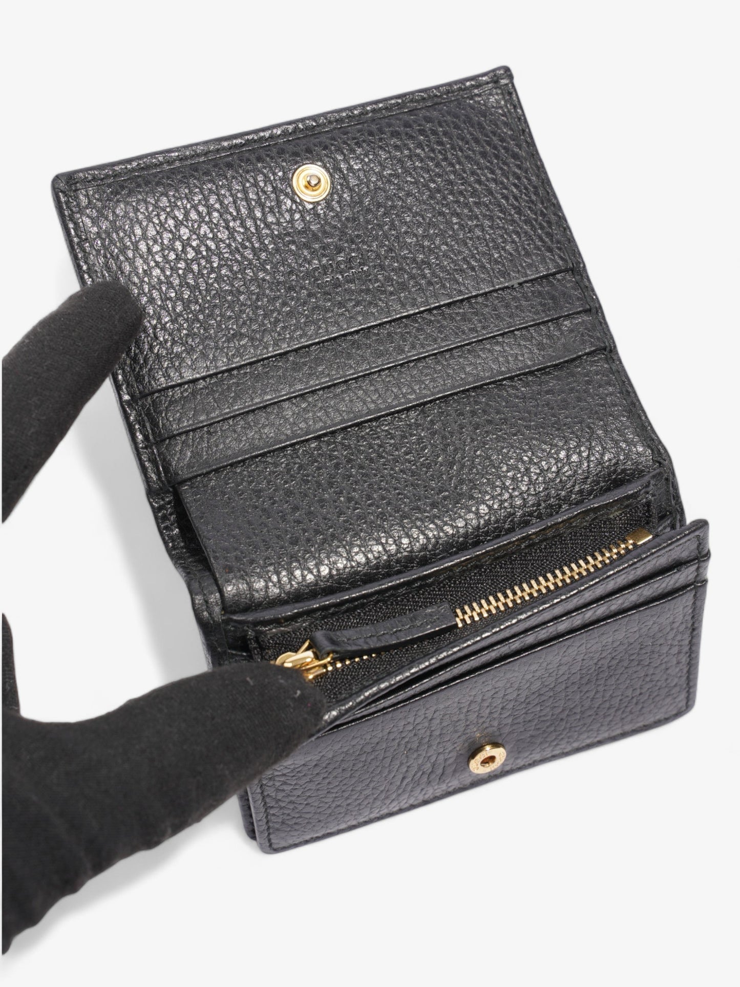 Gucci GG Marmont Card Holder Black Leather