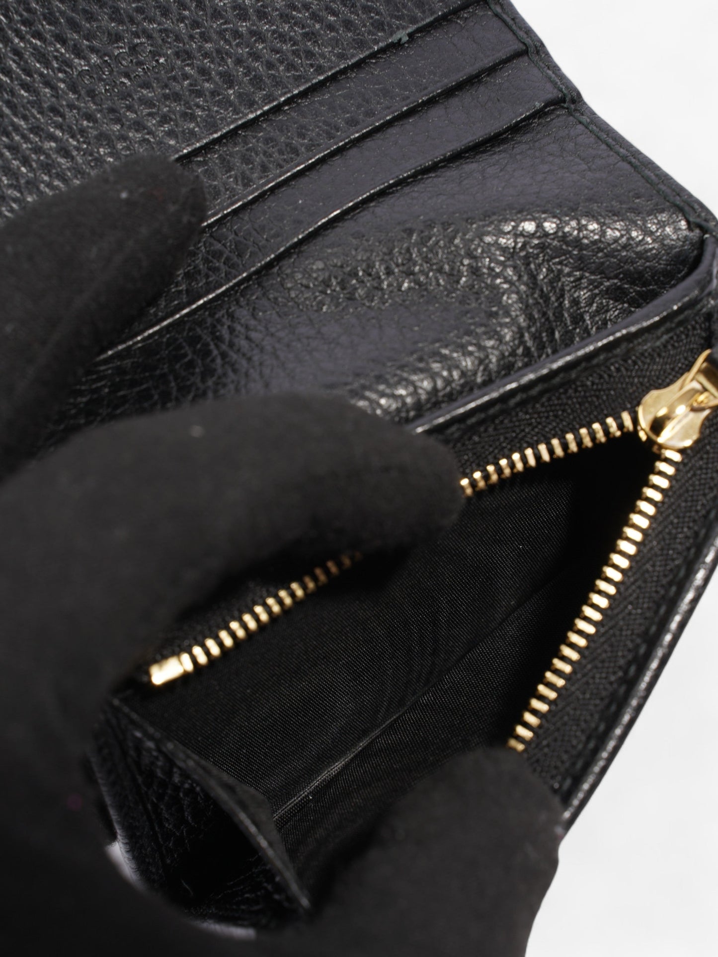 Gucci GG Marmont Card Holder Black Leather