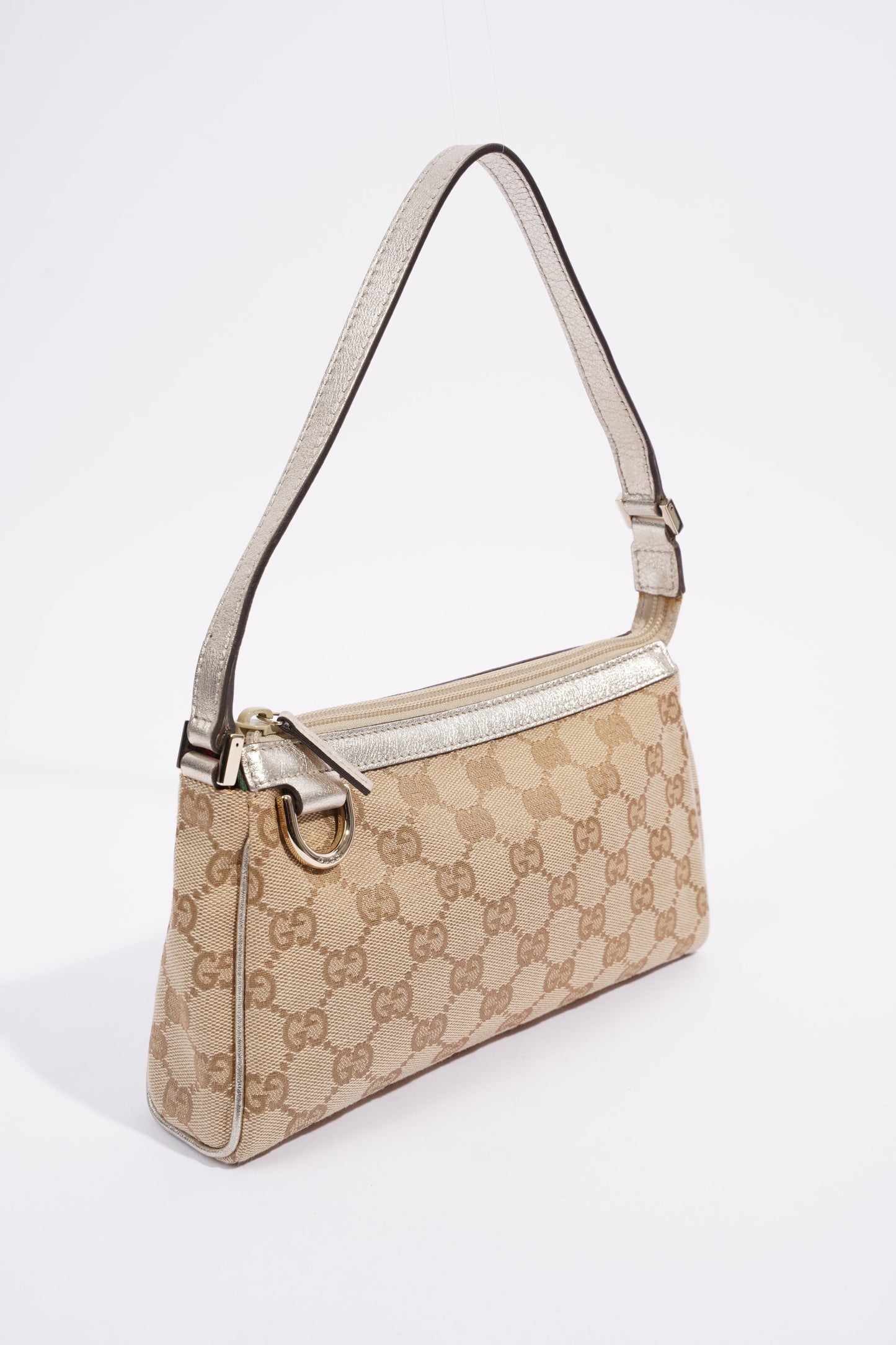 Gucci GG Pouch Beige Canvas