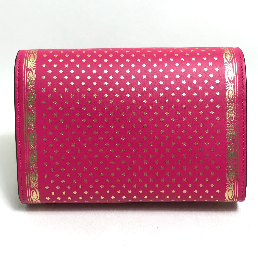 GUCCI Long Wallet Purse 524967 leather Pink / Gold GUCCY logo Women Used