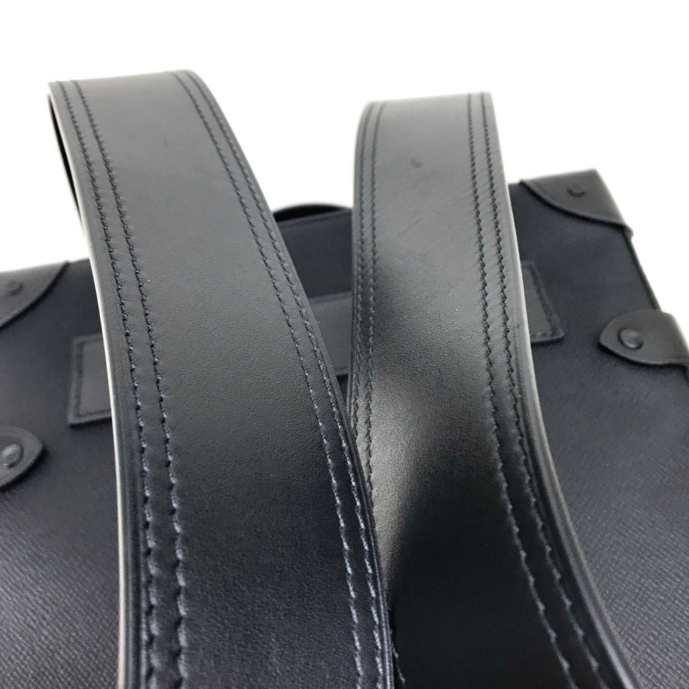 LOUIS VUITTON Backpack M30337 Taiga Leather black taiga rainbow Soft Trunk Backpack PM mens Used