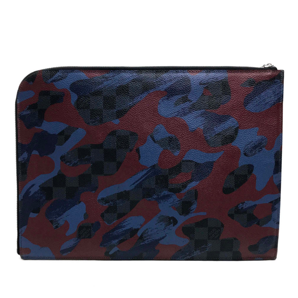 LOUIS VUITTON Clutch bag N63292 Damier Grafitto Canvas multicolor Damier Cobalt camouflage Pochette Jules GM mens Used