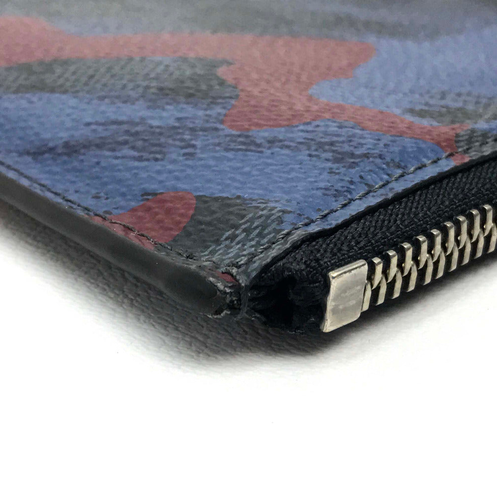 LOUIS VUITTON Clutch bag N63292 Damier Grafitto Canvas multicolor Damier Cobalt camouflage Pochette Jules GM mens Used