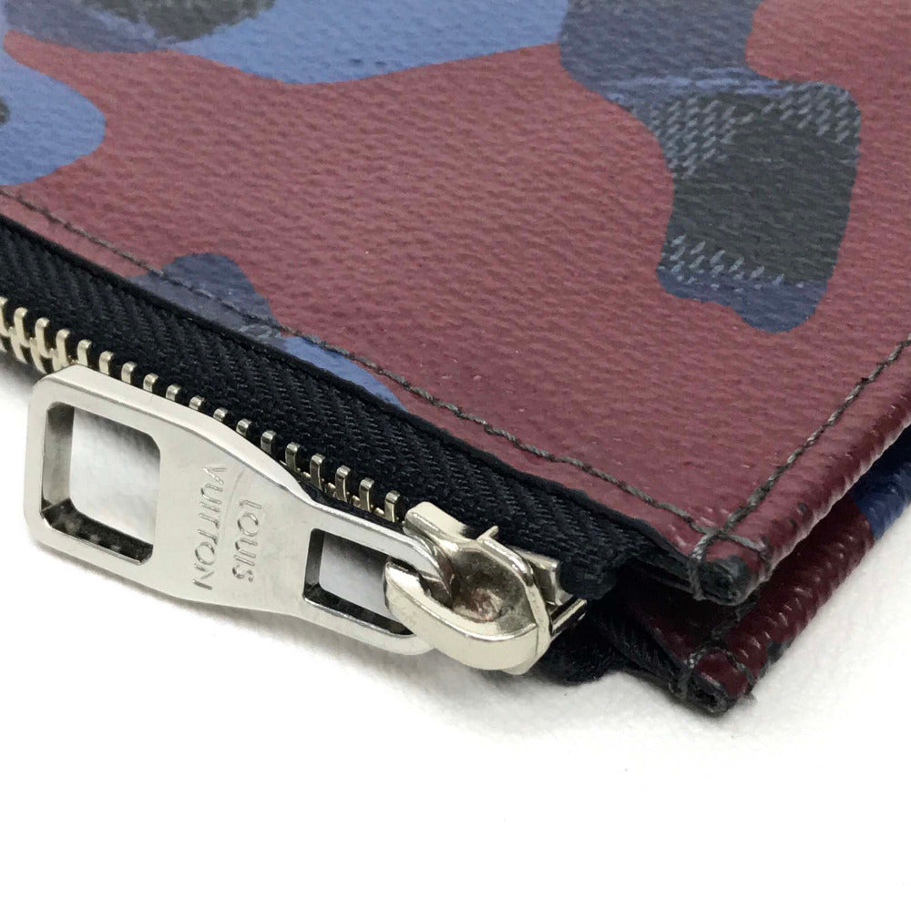 LOUIS VUITTON Clutch bag N63292 Damier Grafitto Canvas multicolor Damier Cobalt camouflage Pochette Jules GM mens Used