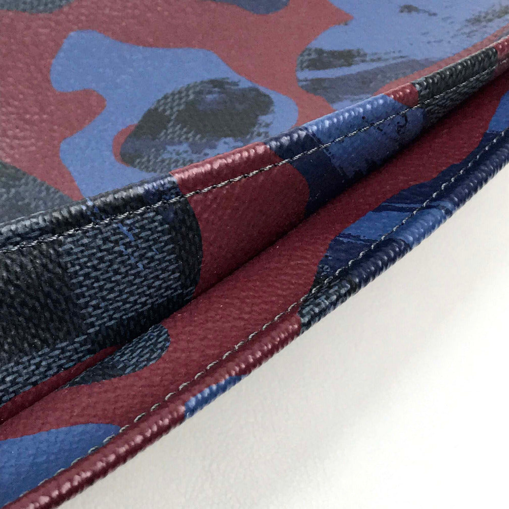 LOUIS VUITTON Clutch bag N63292 Damier Grafitto Canvas multicolor Damier Cobalt camouflage Pochette Jules GM mens Used