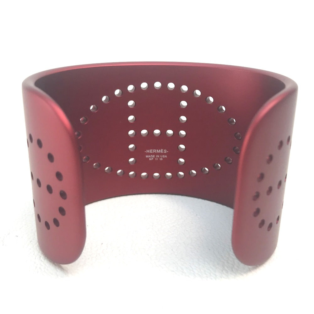 HERMES bracelet aluminum Rouge Sunset aluminum