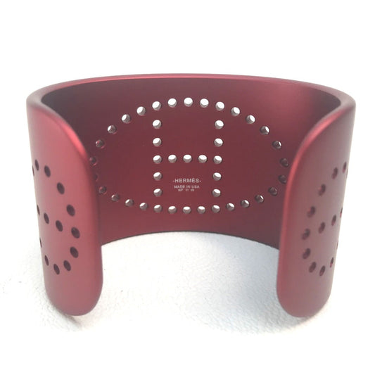 HERMES bracelet aluminum Rouge Sunset aluminum