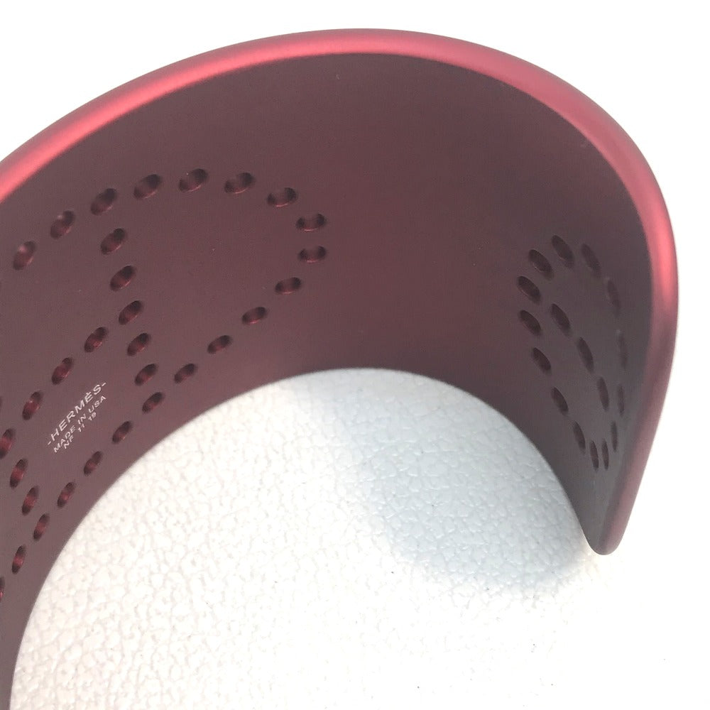 HERMES bracelet aluminum Rouge Sunset aluminum