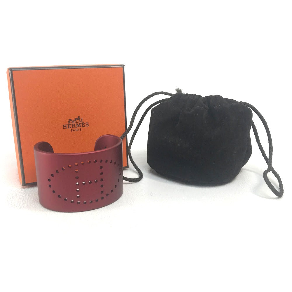 HERMES bracelet aluminum Rouge Sunset aluminum