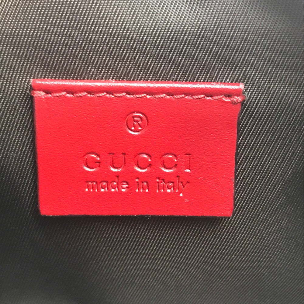 GUCCI Cosmetics Pouch 431409 leather Red Makeup pouch Cosmetic pouch Gucci Shima Ribbon