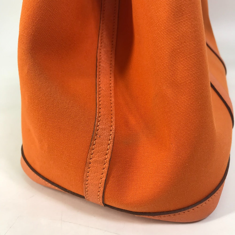 HERMES Tote Bag Towar Office / Leather Orange Garden party PM Women Used