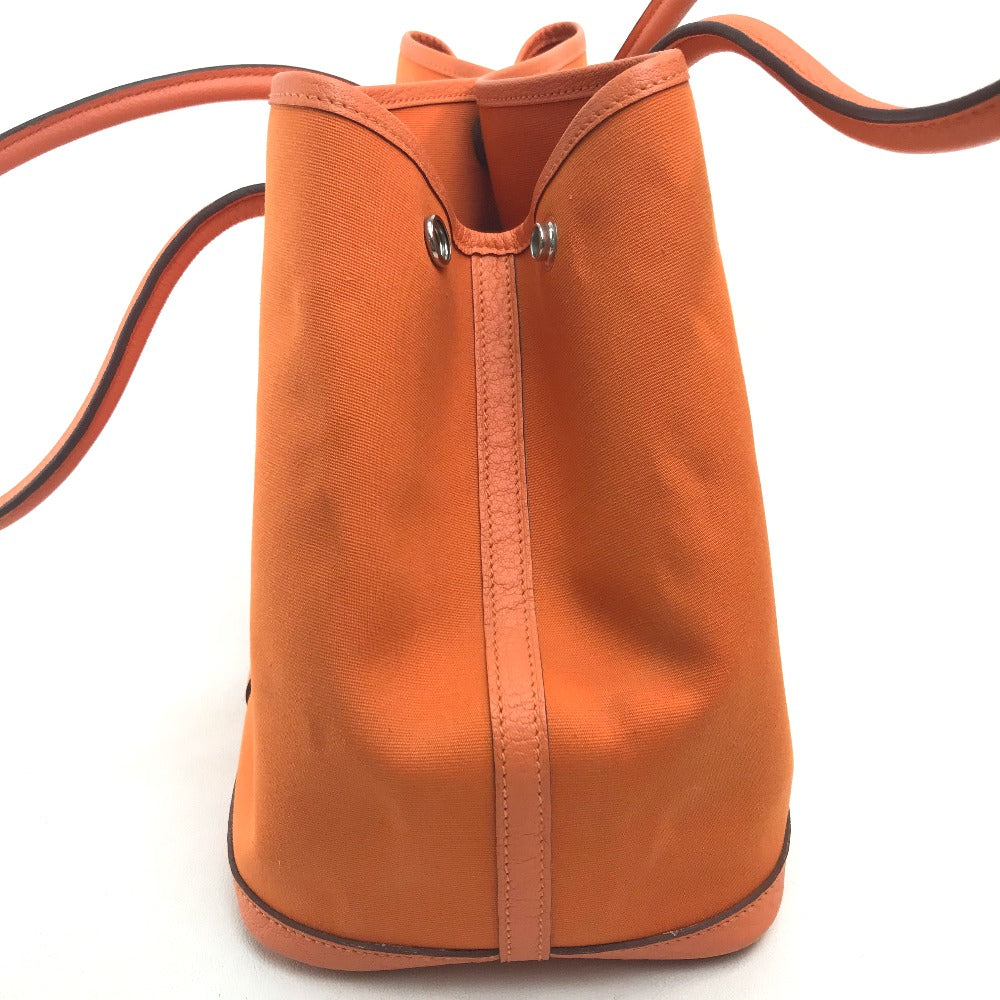 HERMES Tote Bag Towar Office / Leather Orange Garden party PM Women Used