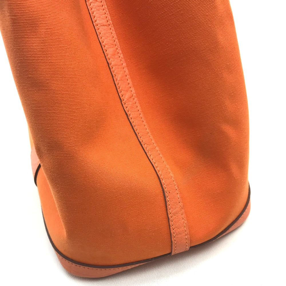 HERMES Tote Bag Towar Office / Leather Orange Garden party PM Women Used