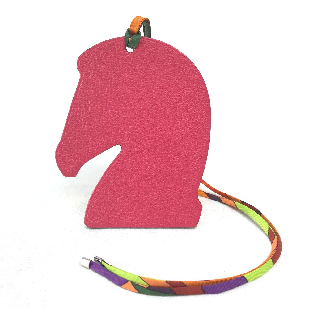HERMES charm Chevre / Silk Pink purple / orange Samarkand Women Used
