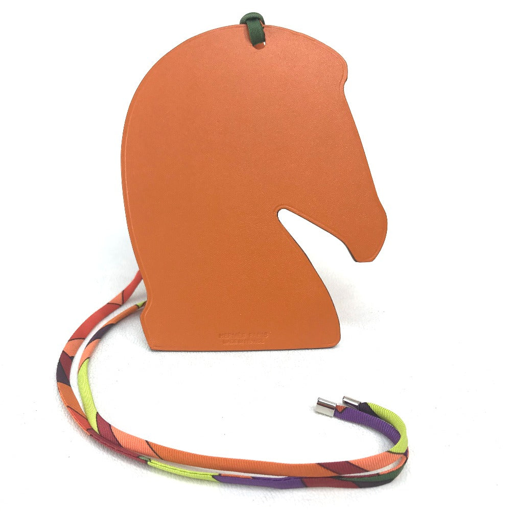 HERMES charm Chevre / Silk Pink purple / orange Samarkand Women Used