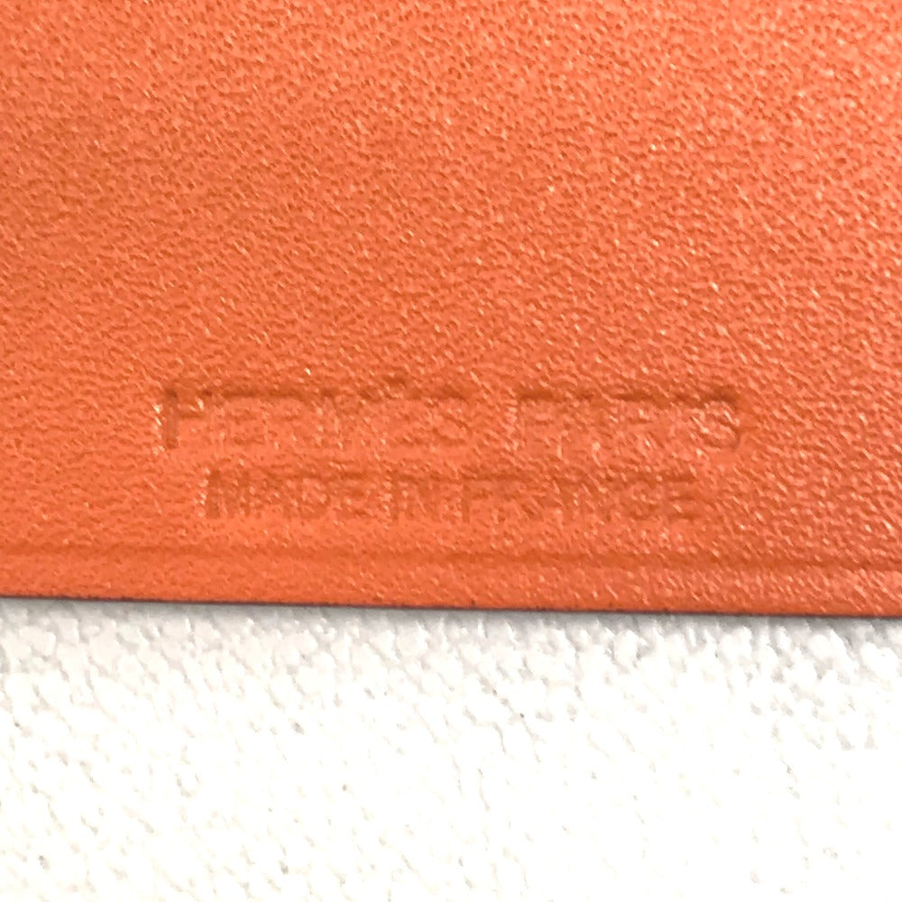 HERMES charm Chevre / Silk Pink purple / orange Samarkand Women Used