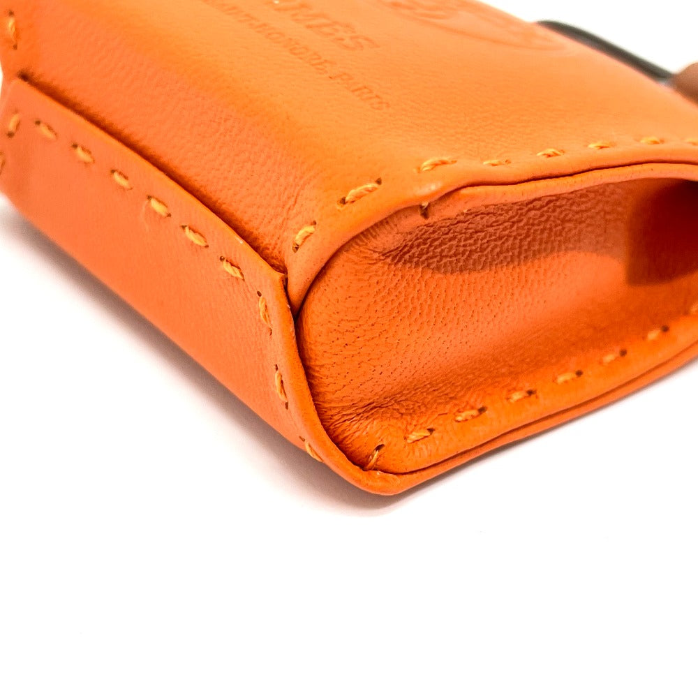 HERMES charm Anjou Miro, Swift, Silver Orange Shopper charm Sac Orange Women Used