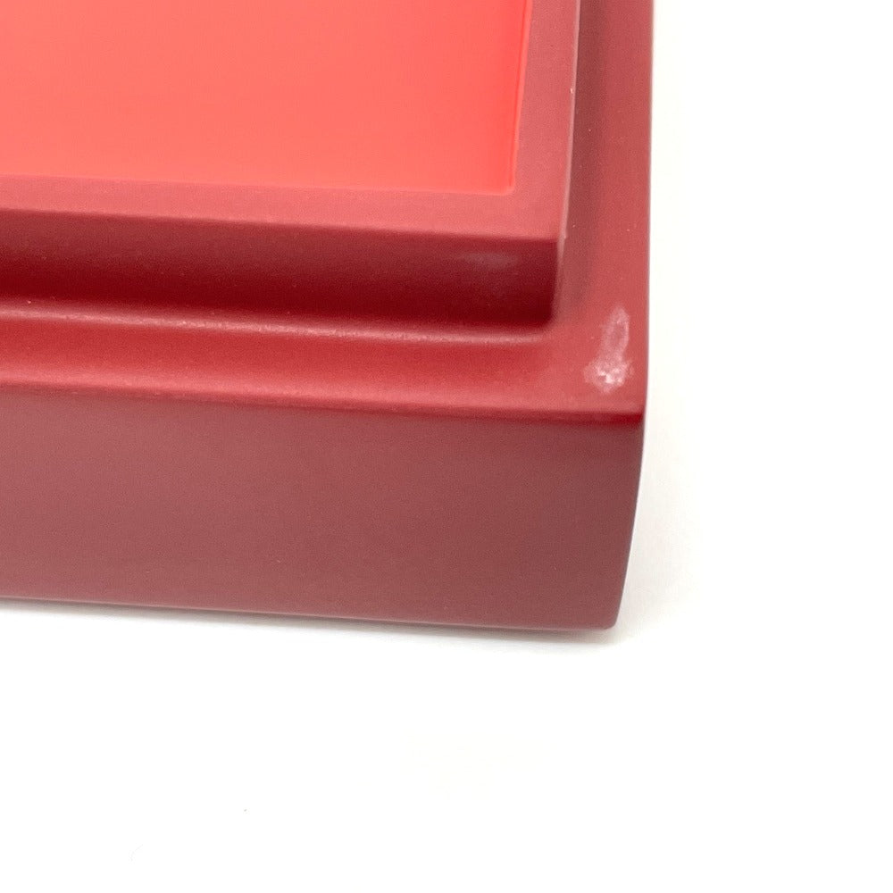 HERMES Accessory case lacquer Bordeaux H logo H Dot BOX lacquer finish