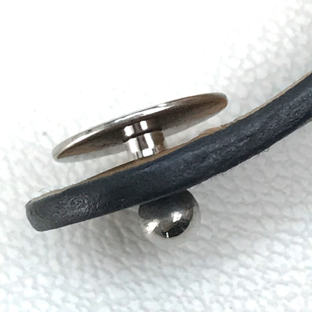 HERMES bracelet leather Black / brown Accessories Evelyn unisex(Unisex) Used