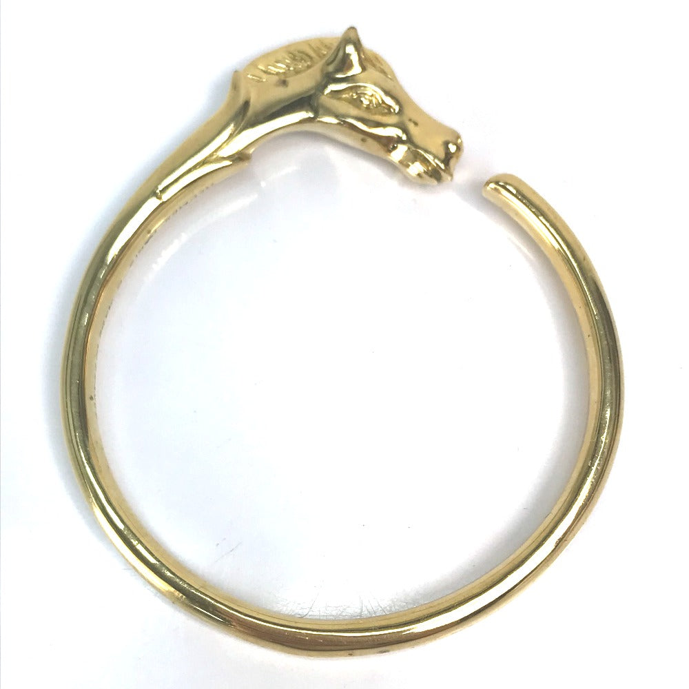 HERMES Bangle Gold Plated gold Accessories Shuval horse horse Women Used