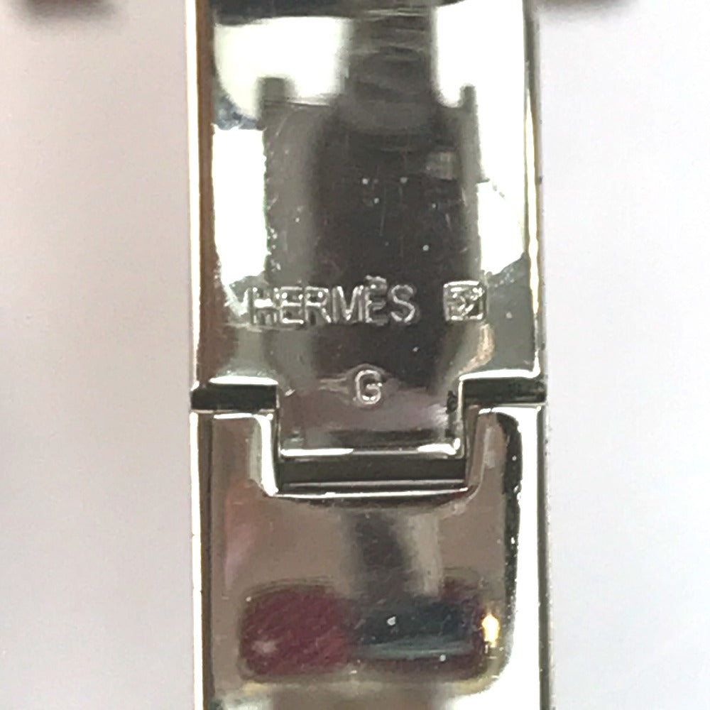 HERMES Bangle metal Blue / Silver Click crack PM Women Used