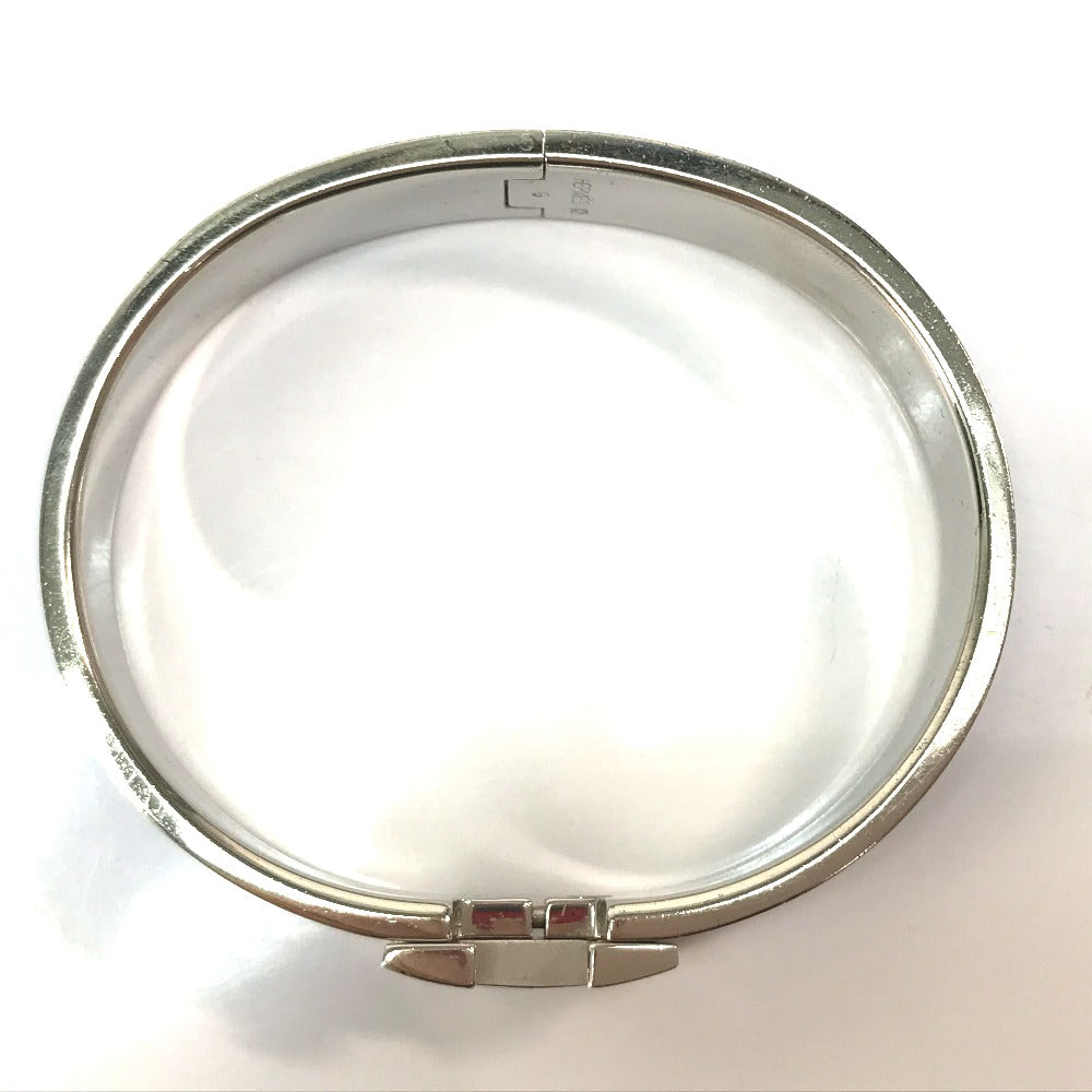 HERMES Bangle metal Blue / Silver Click crack PM Women Used