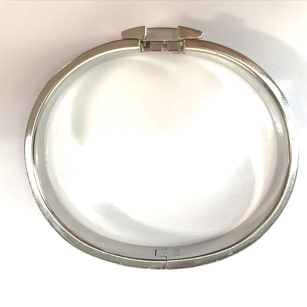 HERMES Bangle metal Blue / Silver Click crack PM Women Used