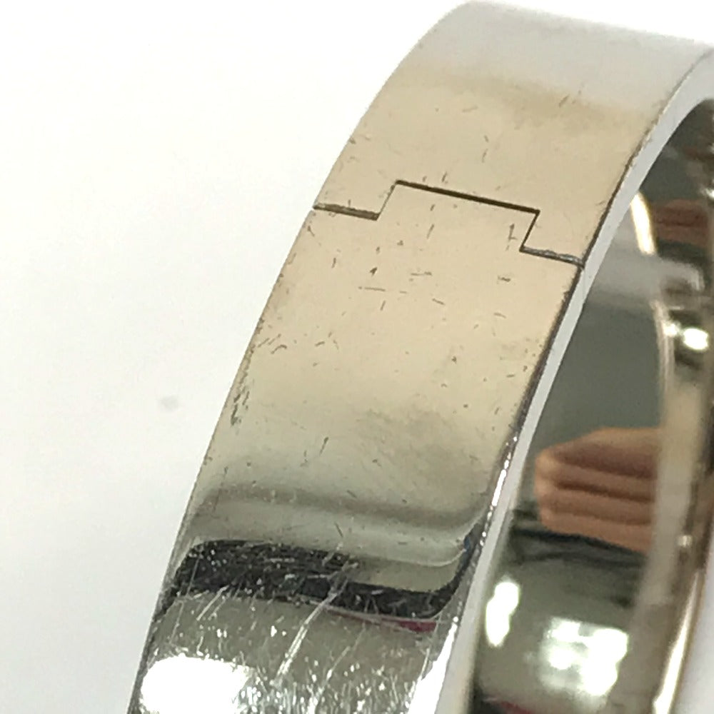 HERMES Bangle metal Blue / Silver Click crack PM Women Used