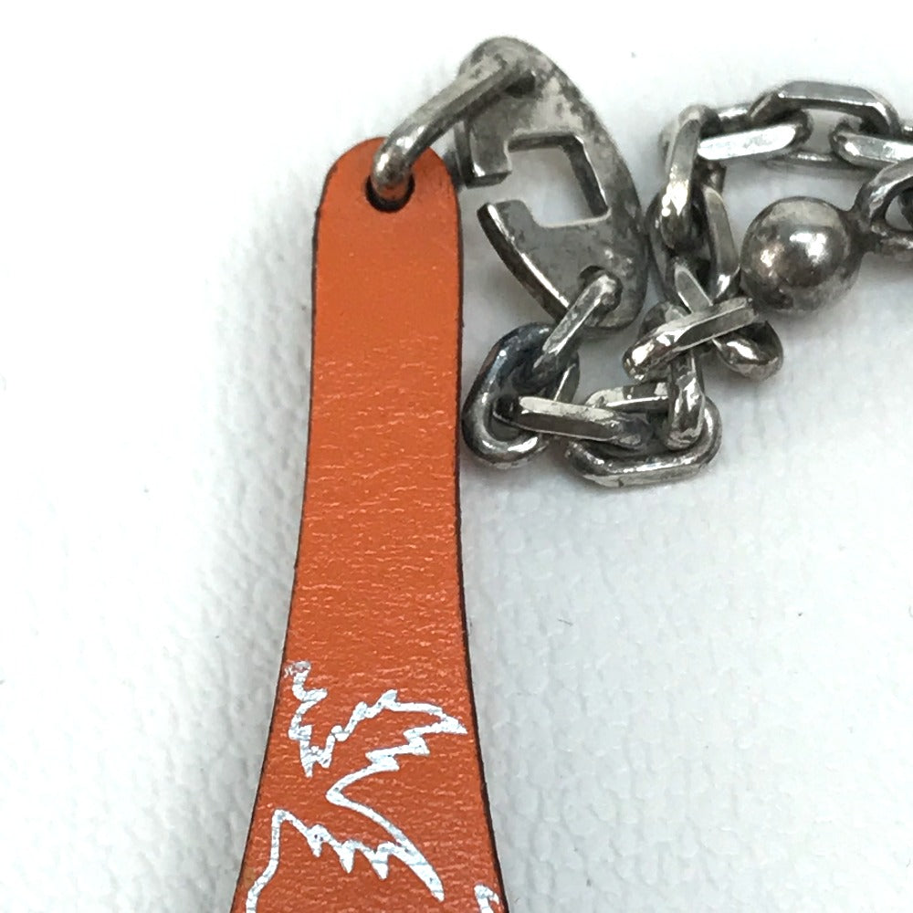 HERMES charm Box scarf Orange Hawaii Limited World Festival 2006 unisex(Unisex) Used