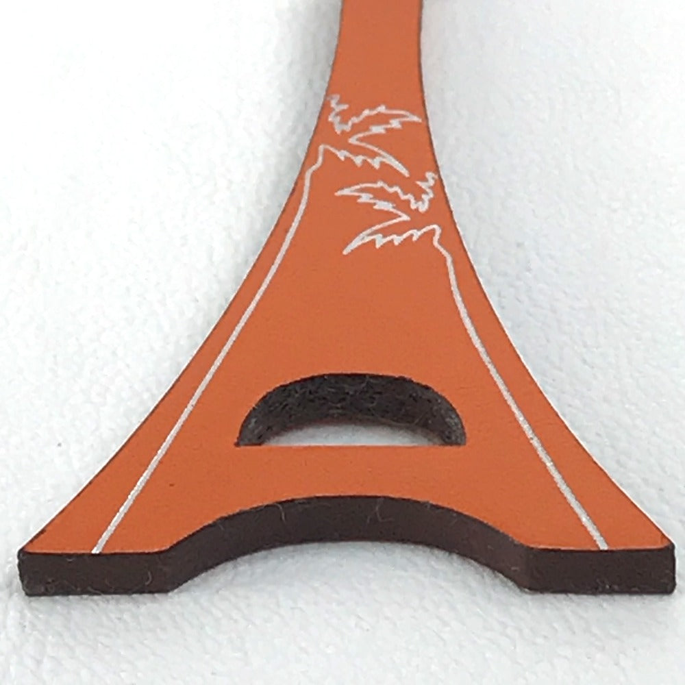 HERMES charm Box scarf Orange Hawaii Limited World Festival 2006 unisex(Unisex) Used