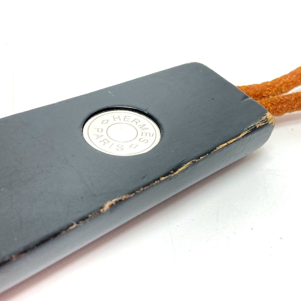 HERMES Shoehorn Wood black Serie Shoehorn unisex(Unisex) Used