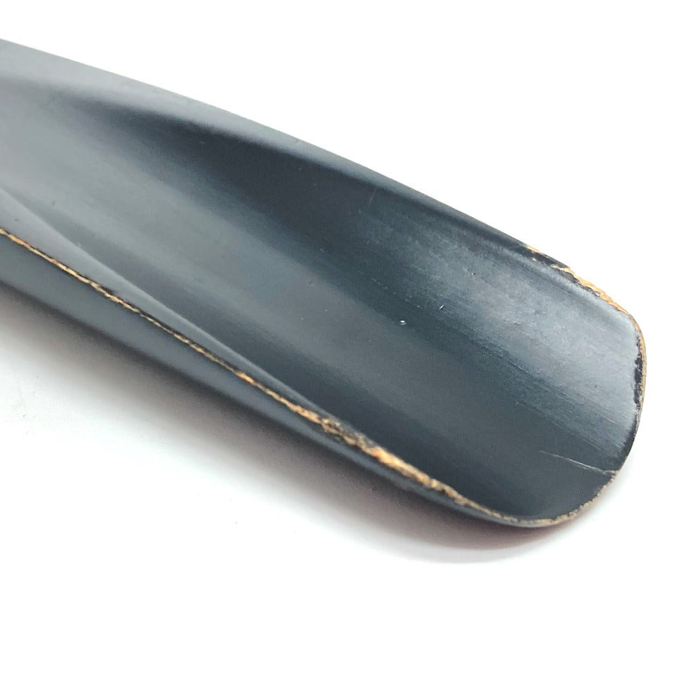 HERMES Shoehorn Wood black Serie Shoehorn unisex(Unisex) Used