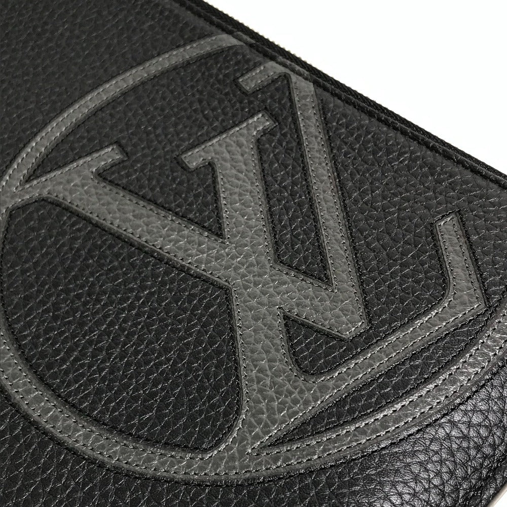 LOUIS VUITTON Clutch bag M67756 Taurillon Clemence Leather black LV Circle bag