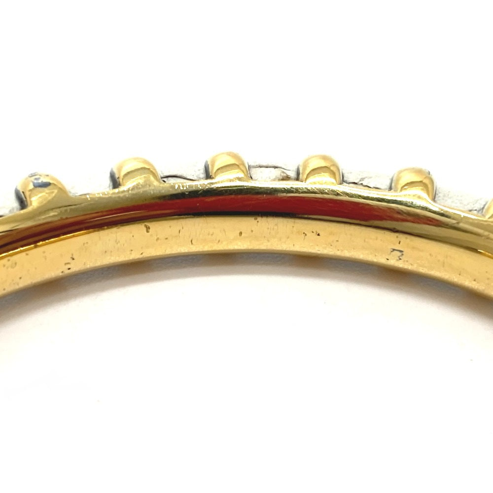 HERMES Bangle Metal, Leather white Horseshoe vintage Women Used
