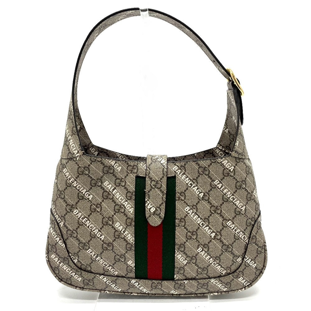 GUCCI Handbag 636706 GG Supreme Canvas beige Balenciaga BALENCIAGA collaboration The Hacker Project Women Used