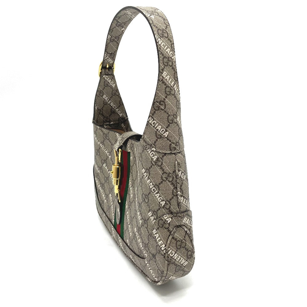 GUCCI Handbag 636706 GG Supreme Canvas beige Balenciaga BALENCIAGA collaboration The Hacker Project Women Used