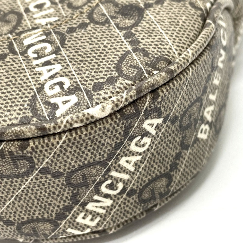 GUCCI Handbag 636706 GG Supreme Canvas beige Balenciaga BALENCIAGA collaboration The Hacker Project Women Used
