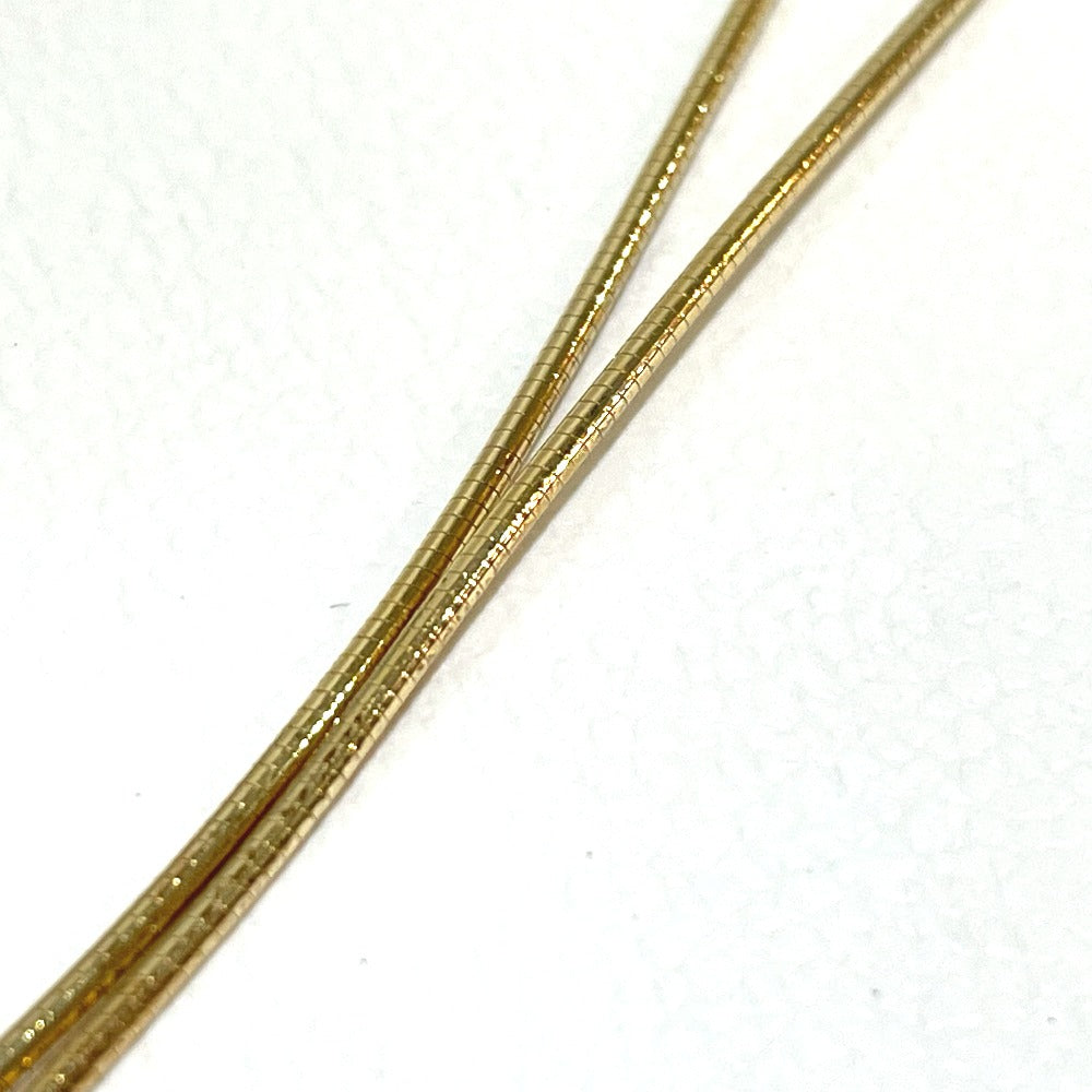 HERMES Necklace SV925 Gold x Blue Chene Dunkle Isatis to Saint Colori Women Used